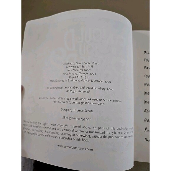 Would you Rather? Doubly Disgusting/over 300 crazy questions! Fun book - preteen - Picture 5 of 11